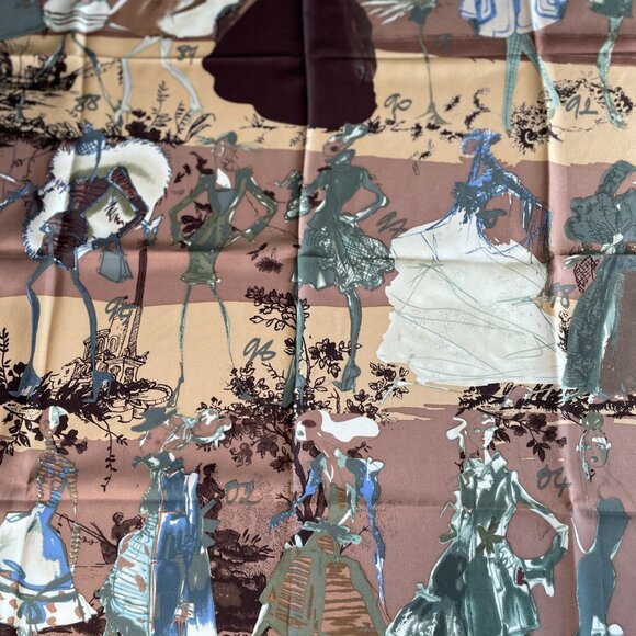 Christian Lacroix Silk Scarf – Fashion Sketch Design - Picture 3 of 15